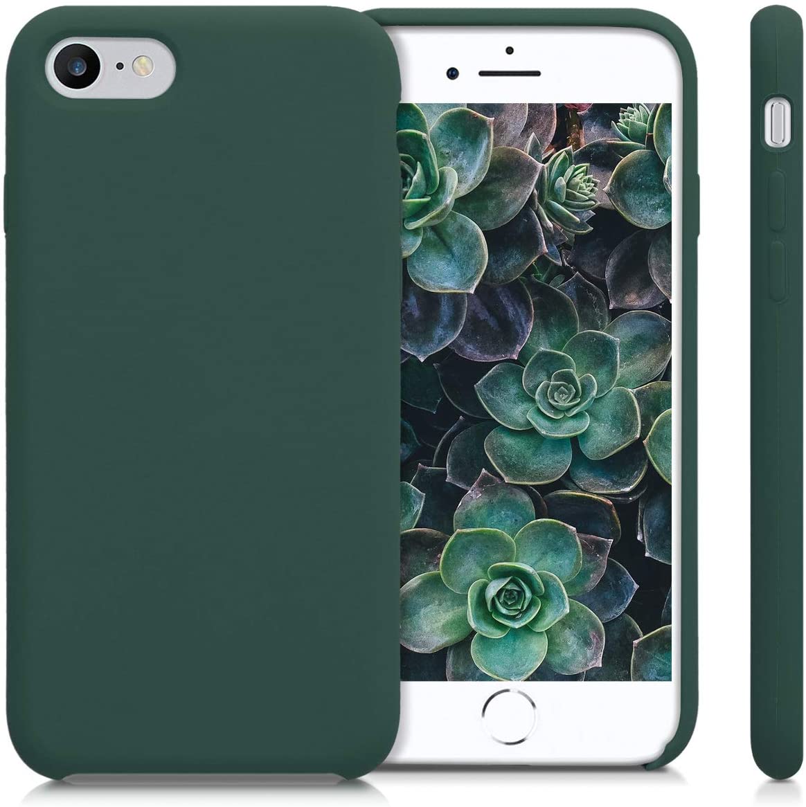 KW iPhone SE 2022 / SE 2020 / 7 / 8 Θήκη Σιλικόνης Rubber TPU - Moss Green - 40225.169