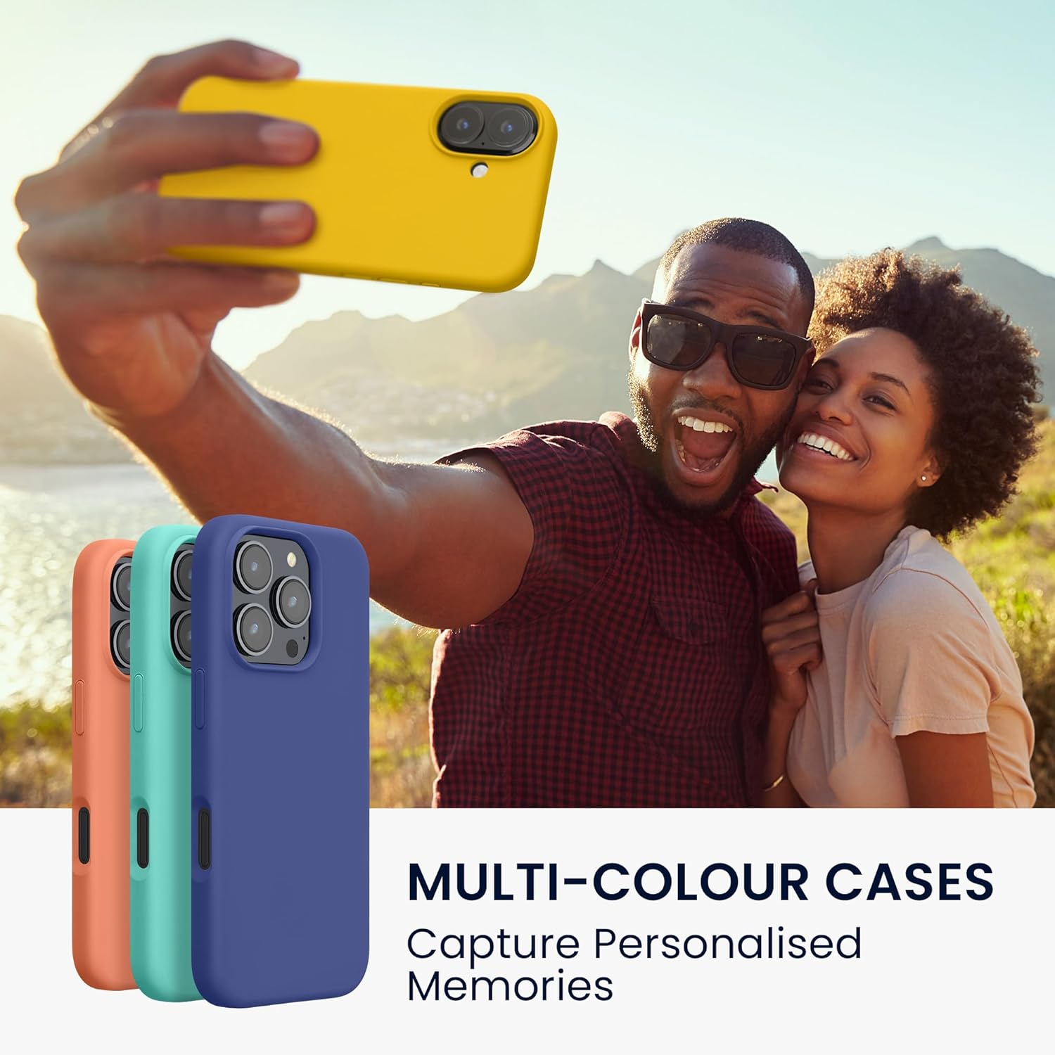 KW iPhone 16 Θήκη Σιλικόνης Rubberized TPU - Bright Yellow