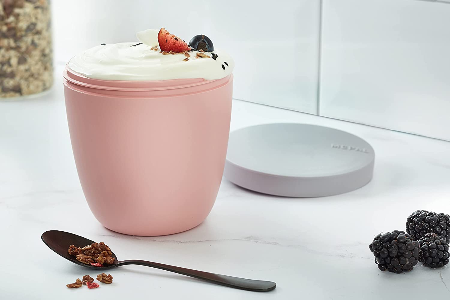Mepal Snack Jar Ellipse - Δοχείο για Σνακ - BPA Free - 500ml - Nordic Pink