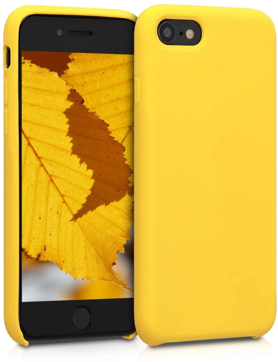 KW iPhone SE 2022 / SE 2020 / 7 / 8 Θήκη Σιλικόνης Rubber TPU - Vibrant Yellow - 40225.165
