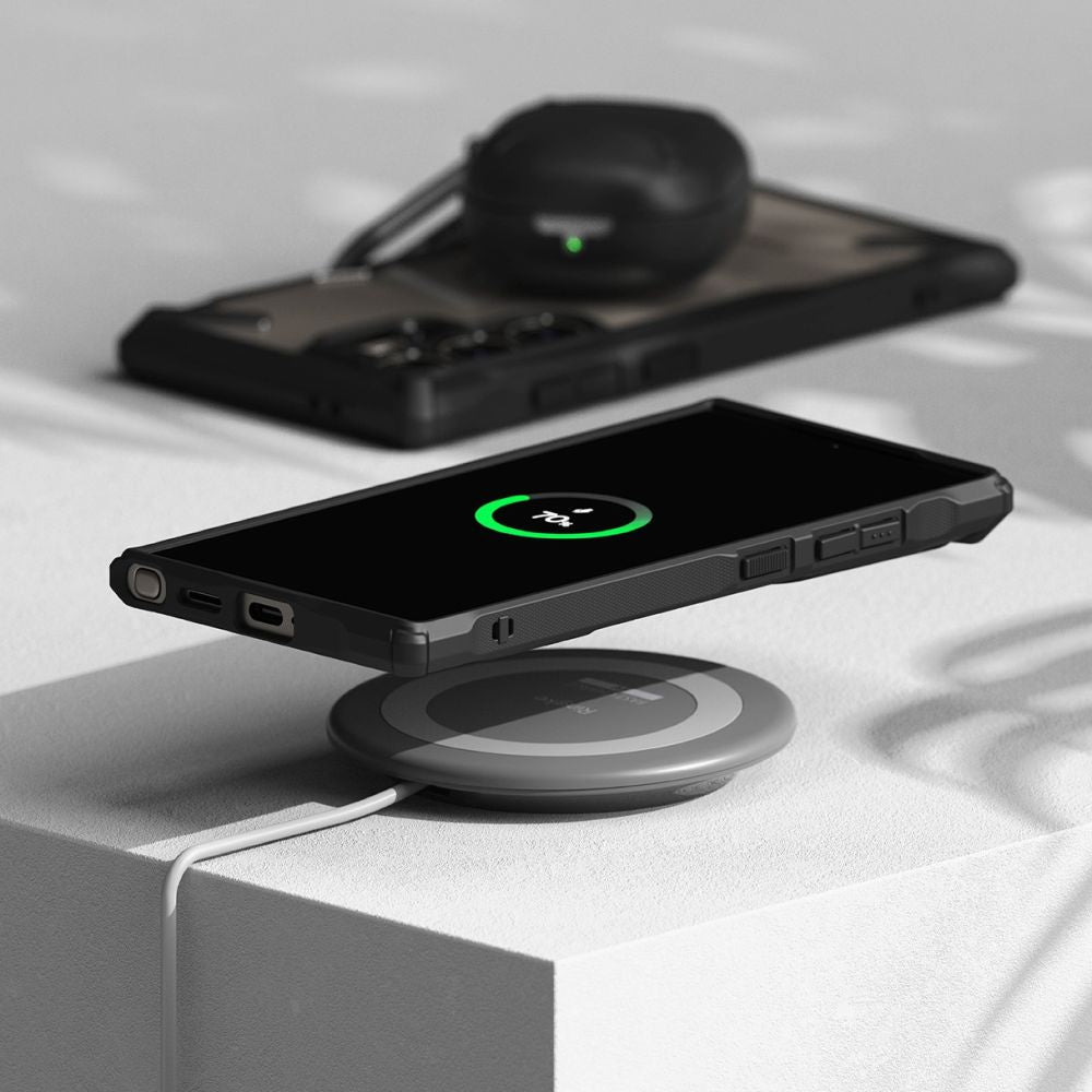 Ringke Samsung Galaxy S24 Ultra Fusion X Σκληρή Θήκη με Πλαίσιο Σιλικόνης - Black - Διάφανη