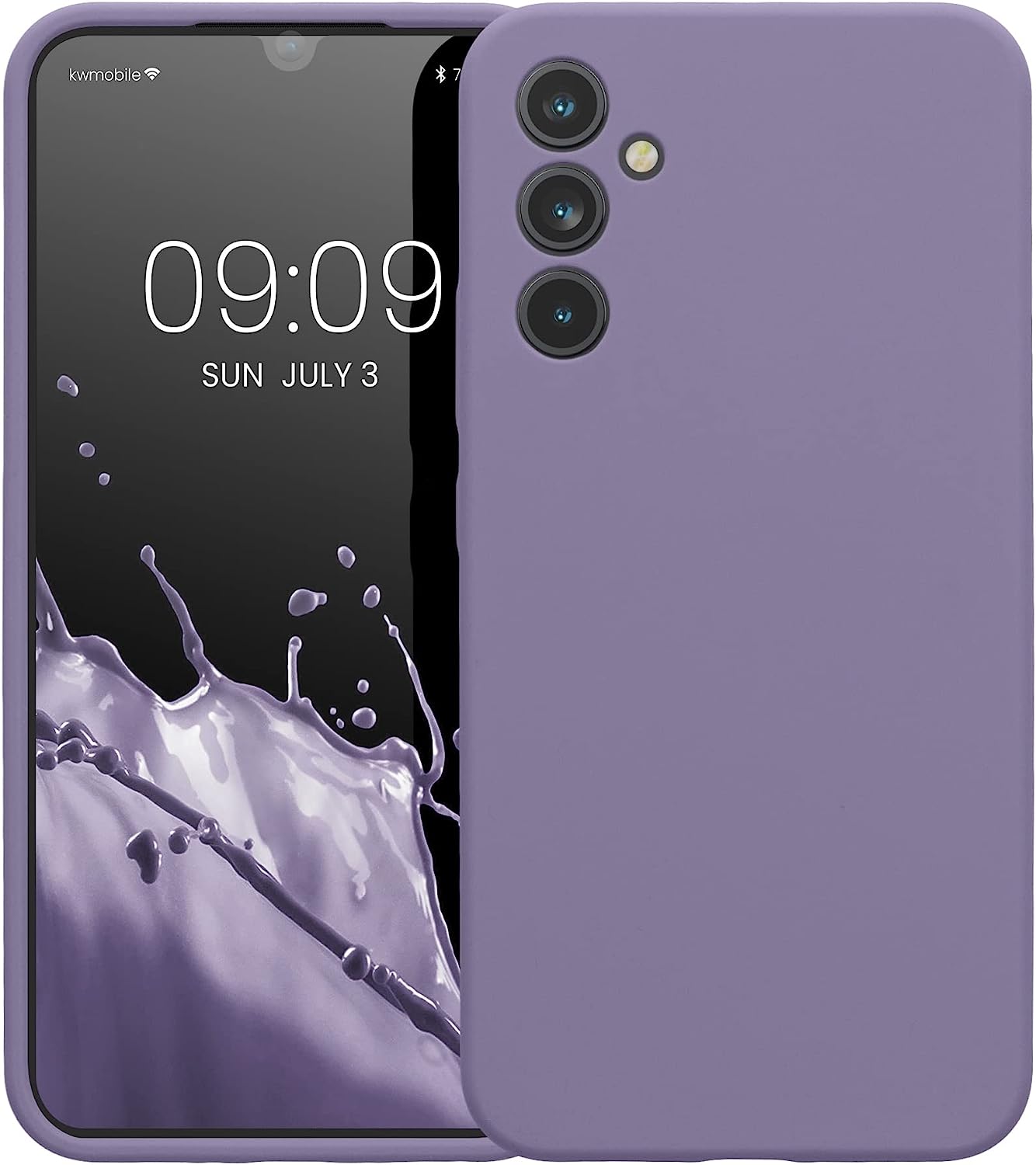 KW Samsung Galaxy A34 5G Θήκη Σιλικόνης Rubber TPU - Violet Purple - 60807.222