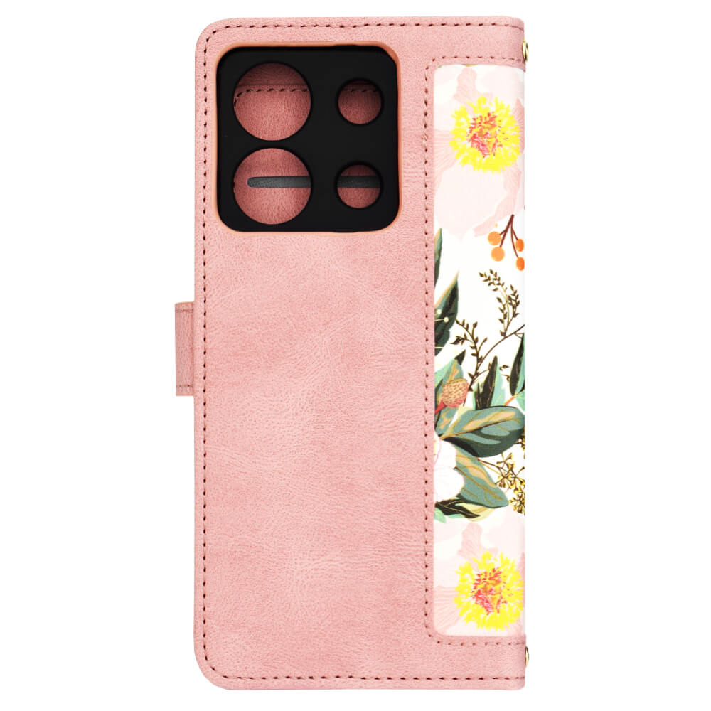 Techsuit Xiaomi Redmi Note 13 Pro 5G / Poco X6 5G - FlipCraft - Θήκη Πορτοφόλι από Δερματίνη - Sweetheart Pink