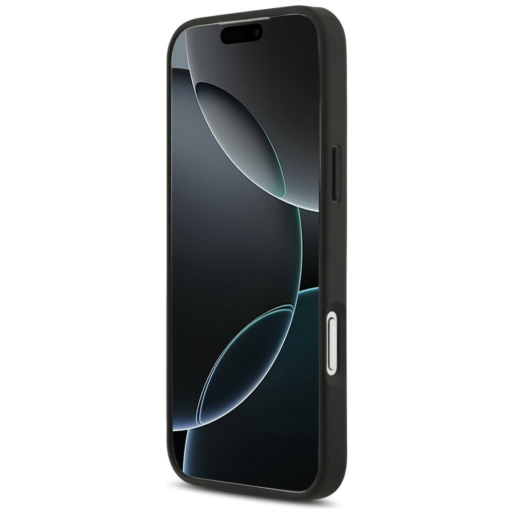 Red Bull iPhone 17 Pro Max - Σκληρή Θήκη με Επένδυση Συνθετικού Δέρματος και Πλαίσιο Σιλικόνης - Meshed Debossed Bull MagSafe - Navy