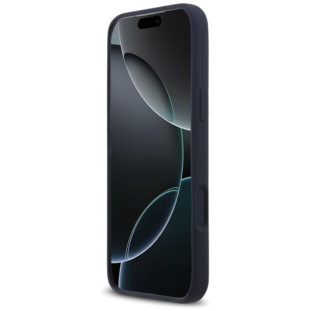 Red Bull iPhone 17 Pro Max - Σκληρή Θήκη με Πλαίσιο Σιλικόνης - Silicone Red Ring MagSafe - Navy Blue
