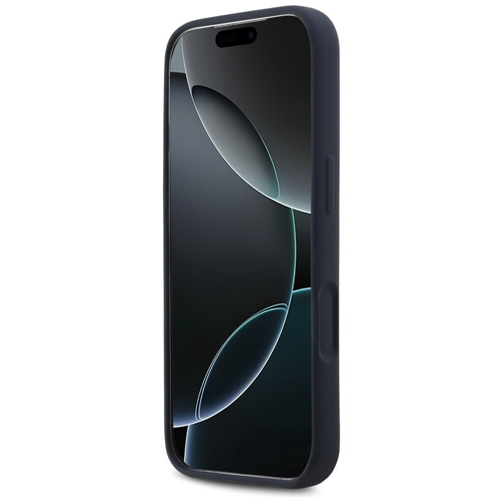 Red Bull iPhone 17 Pro - Σκληρή Θήκη με Πλαίσιο Σιλικόνης - Silicone Red Ring MagSafe - Navy Blue