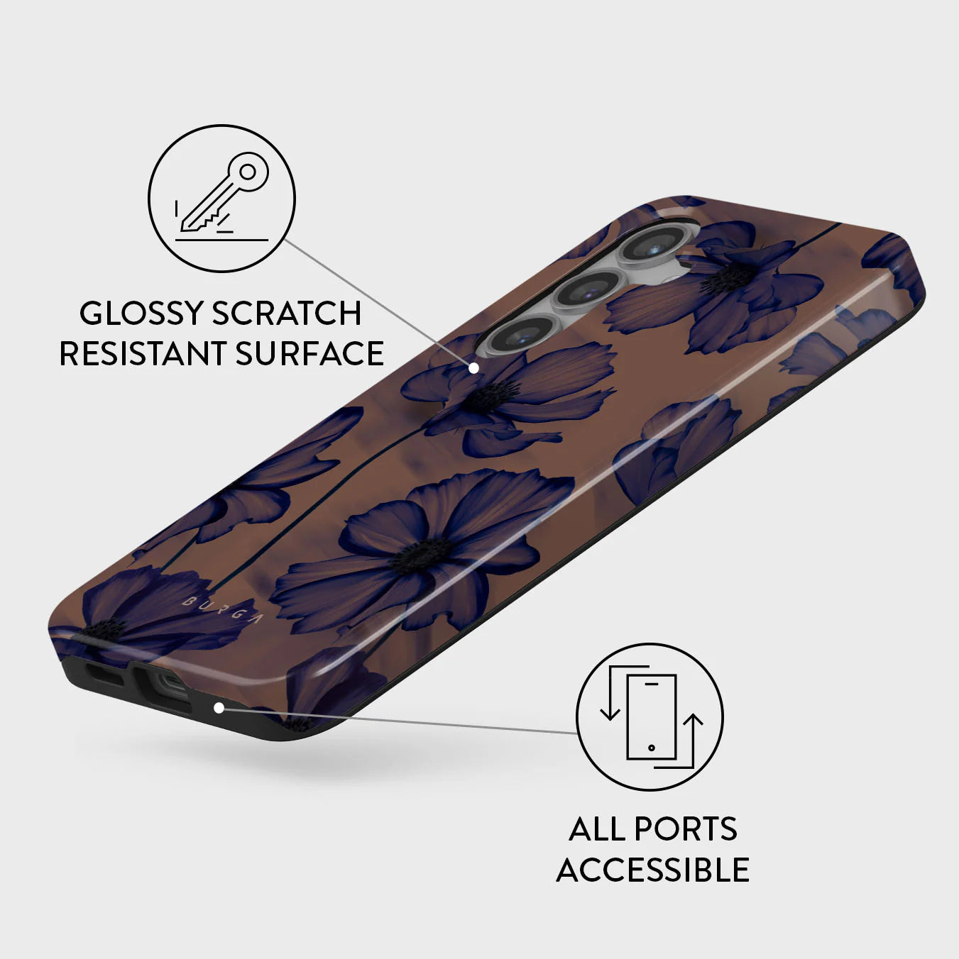 Burga Samsung Galaxy S24 Plus Fashion Tough Σκληρή Θήκη - Velvet Night