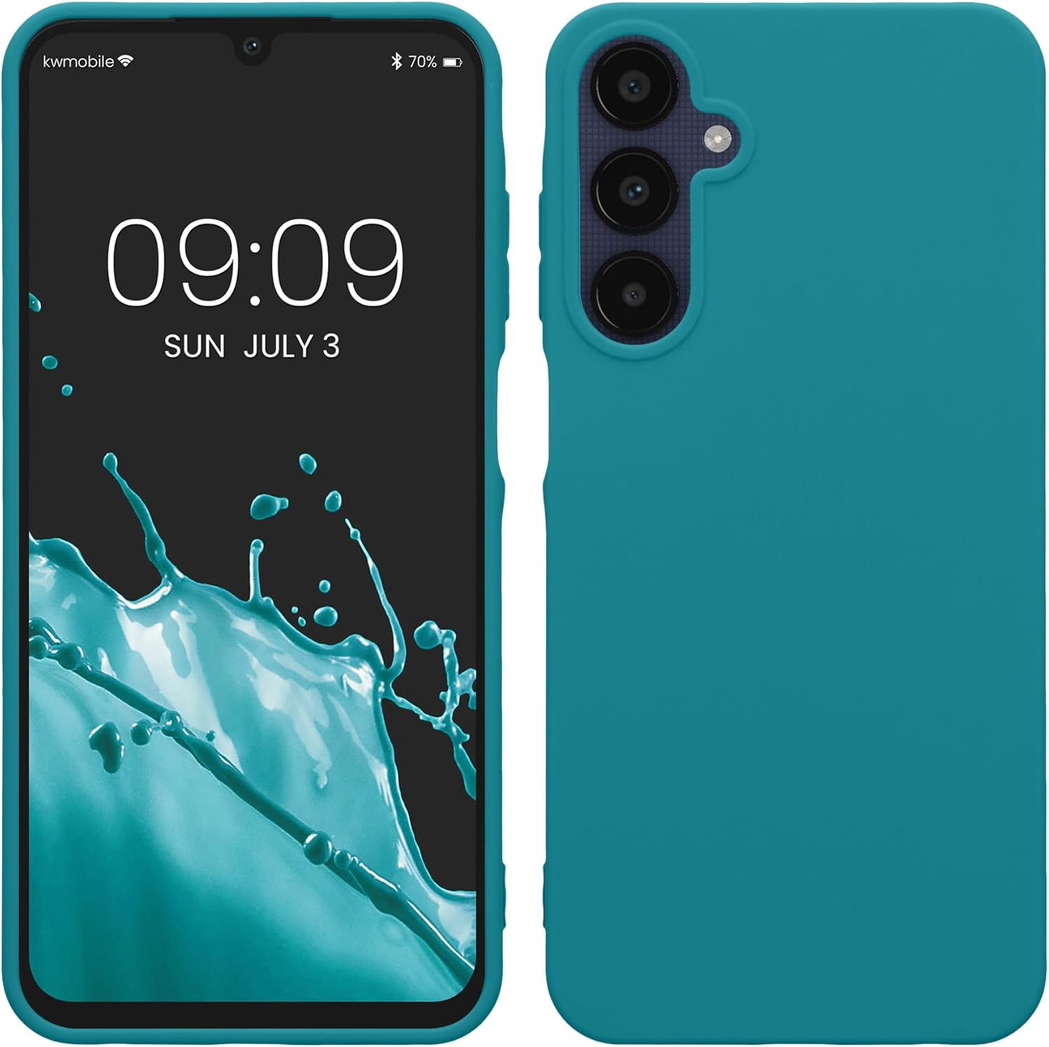 KW Samsung Galaxy A25 5G Λεπτή Θήκη Σιλικόνης TPU - Matte Petrol