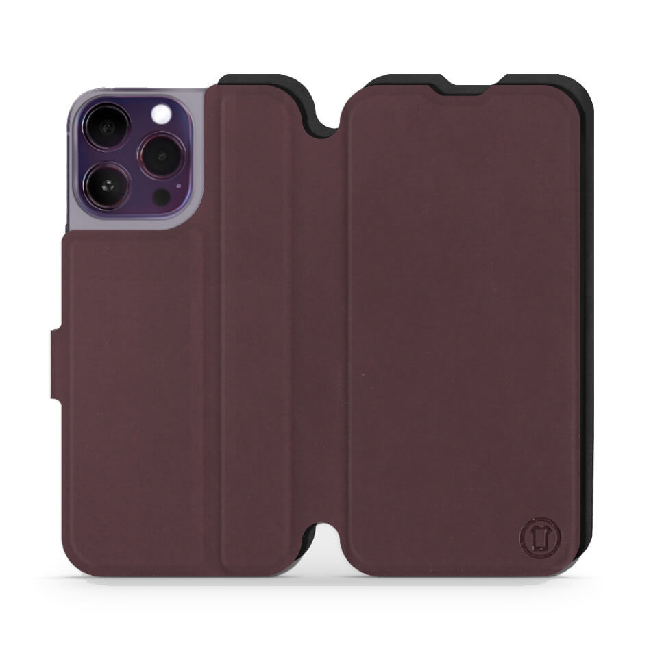 Mobiwear iPhone 14 Pro Max Θήκη Βιβλίο Slim Flip - Μπορντό - S_BUB