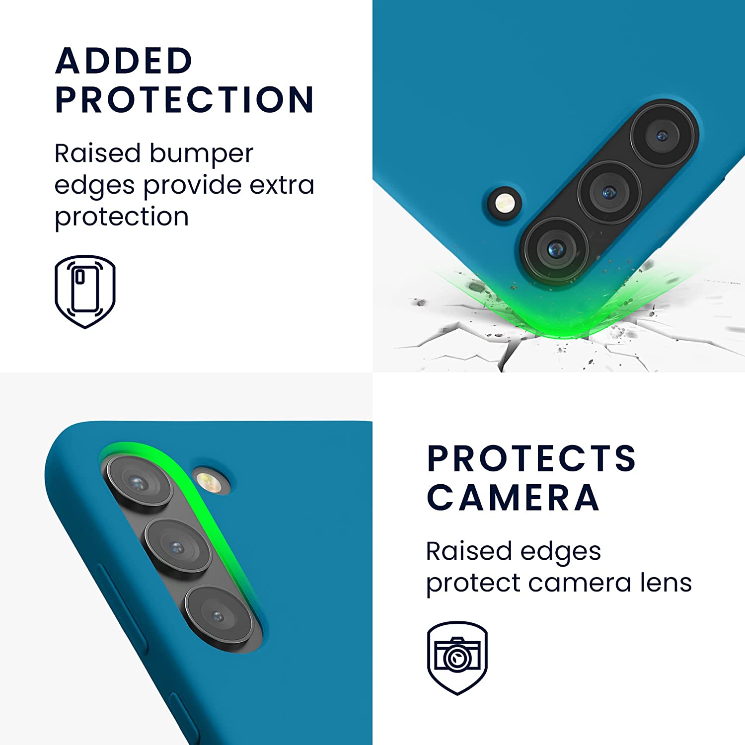 KW Samsung Galaxy S23 Plus Θήκη Σιλικόνης Rubberized TPU - Caribbean Blue - 60274.224