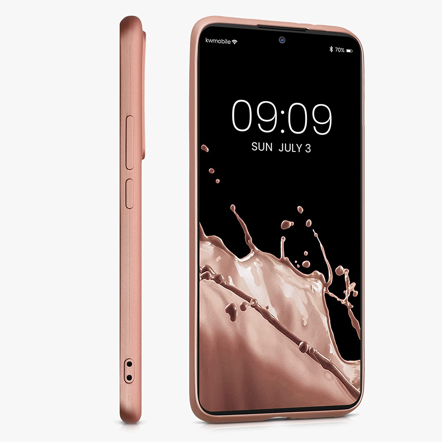 KW Xiaomi 12T / 12T Pro Θήκη Σιλικόνης TPU - Metallic Rose Gold - 60153.31