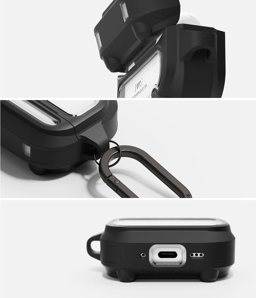 Ringke AirPods Pro 3 - Θήκη με MagSafe - UX Magnetic - Διάφανη / Black