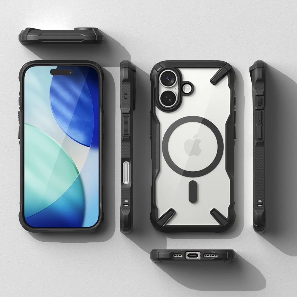 Ringke iPhone 17 - Fusion X Magnetic MagSafe - Σκληρή Θήκη με Πλαίσιο Σιλικόνης και MagSafe - Black