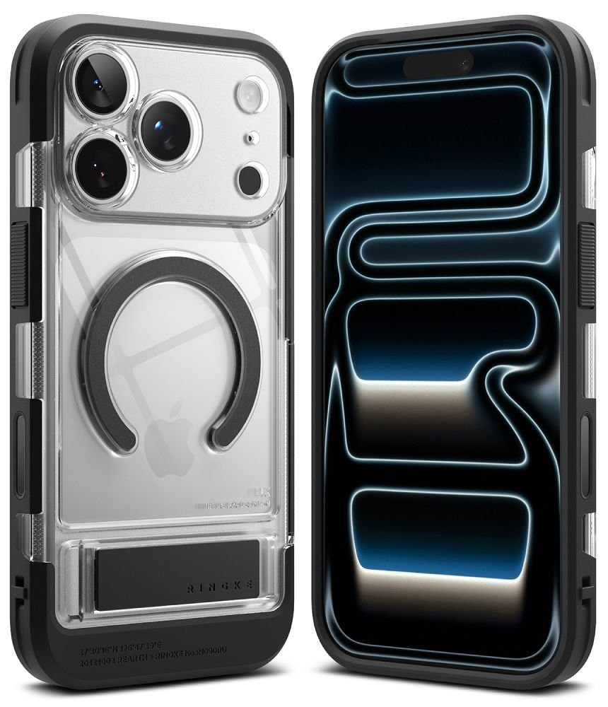 Ringke iPhone 18 Pro / iPhone 17 Pro - Σκληρή Θήκη με Πλαίσιο Σιλικόνης και MagSafe - UX Magnetic - Black / Clear