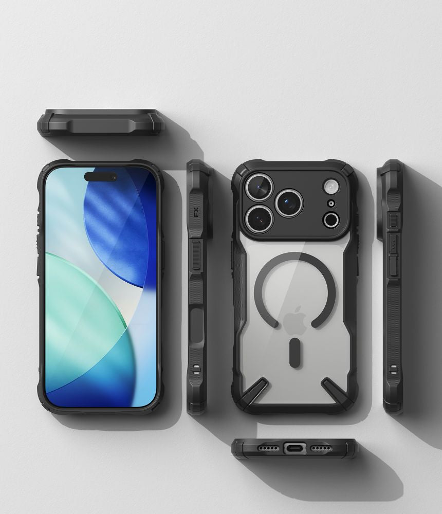 Ringke iPhone 18 Pro / iPhone 17 Pro - Σκληρή Θήκη με Πλαίσιο Σιλικόνης MagSafe - Fusion X Magnetic - Black