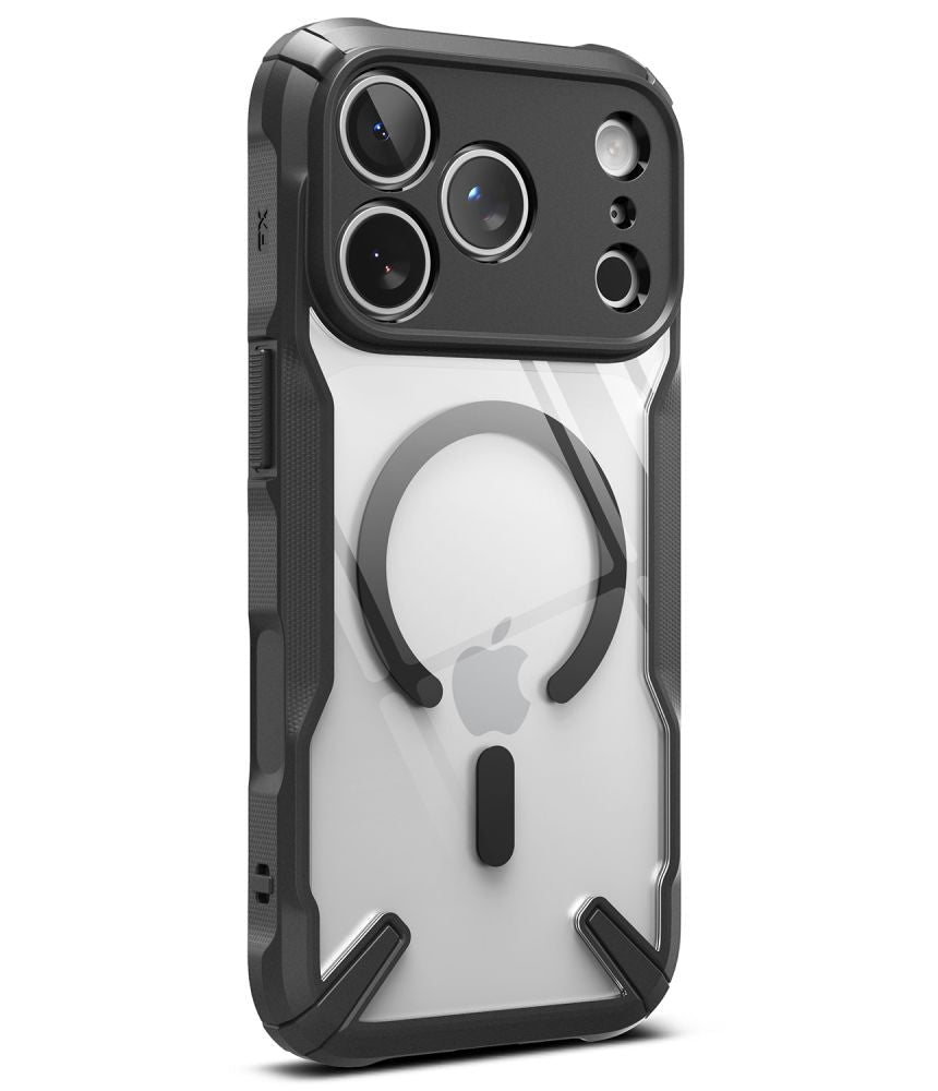 Ringke iPhone 18 Pro / iPhone 17 Pro - Σκληρή Θήκη με Πλαίσιο Σιλικόνης MagSafe - Fusion X Magnetic - Black