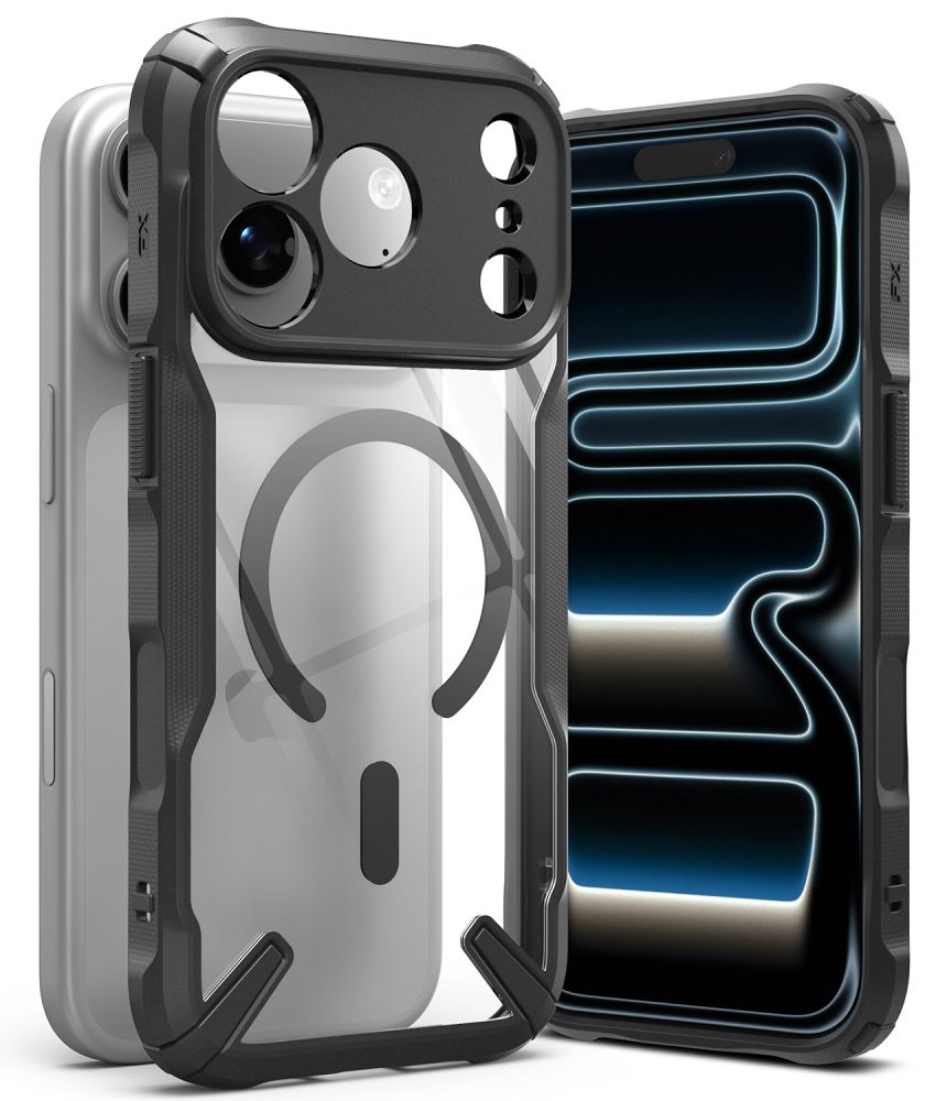 Ringke iPhone 18 Pro Max / iPhone 17 Pro Max - Σκληρή Θήκη με Πλαίσιο Σιλικόνης MagSafe - Fusion X Magnetic - Black