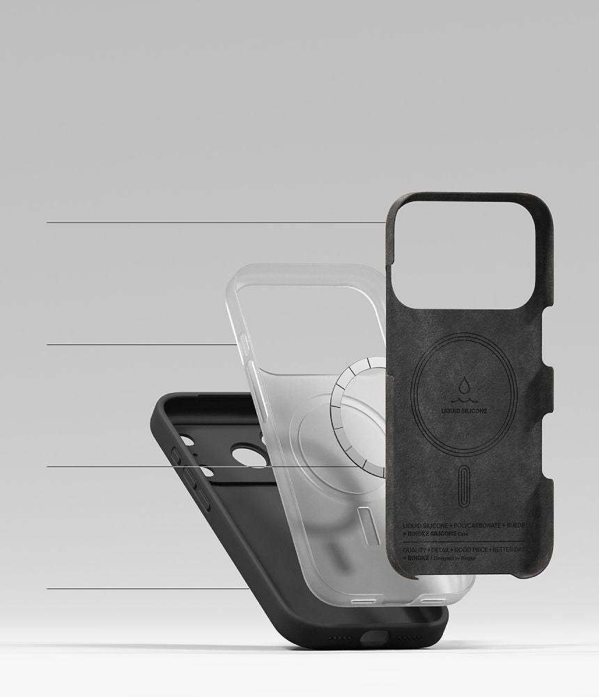 Ringke iPhone 18 Pro Max - Θήκη Σιλικόνης MagSafe - Silicone Magnetic - Black