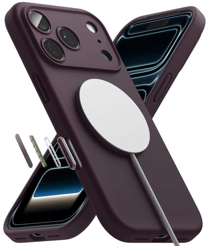 Ringke iPhone 18 Pro Max - Θήκη Σιλικόνης MagSafe - Silicone Magnetic - Burgundy