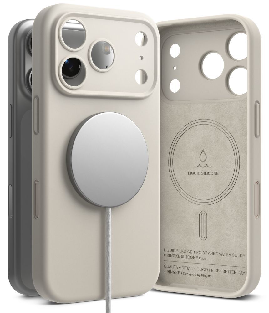 Ringke iPhone 18 Pro Max - Θήκη Σιλικόνης MagSafe - Silicone Magnetic - Stone