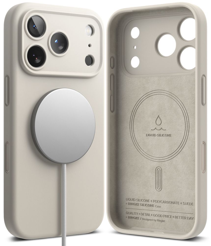 Ringke iPhone 18 Pro Max - Θήκη Σιλικόνης MagSafe - Silicone Magnetic - Stone