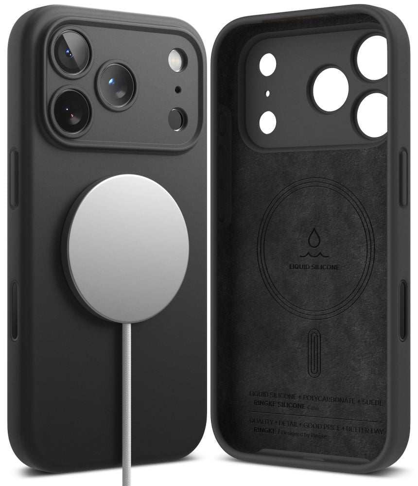 Ringke iPhone 18 Pro - Θήκη Σιλικόνης MagSafe - Silicone Magnetic - Black