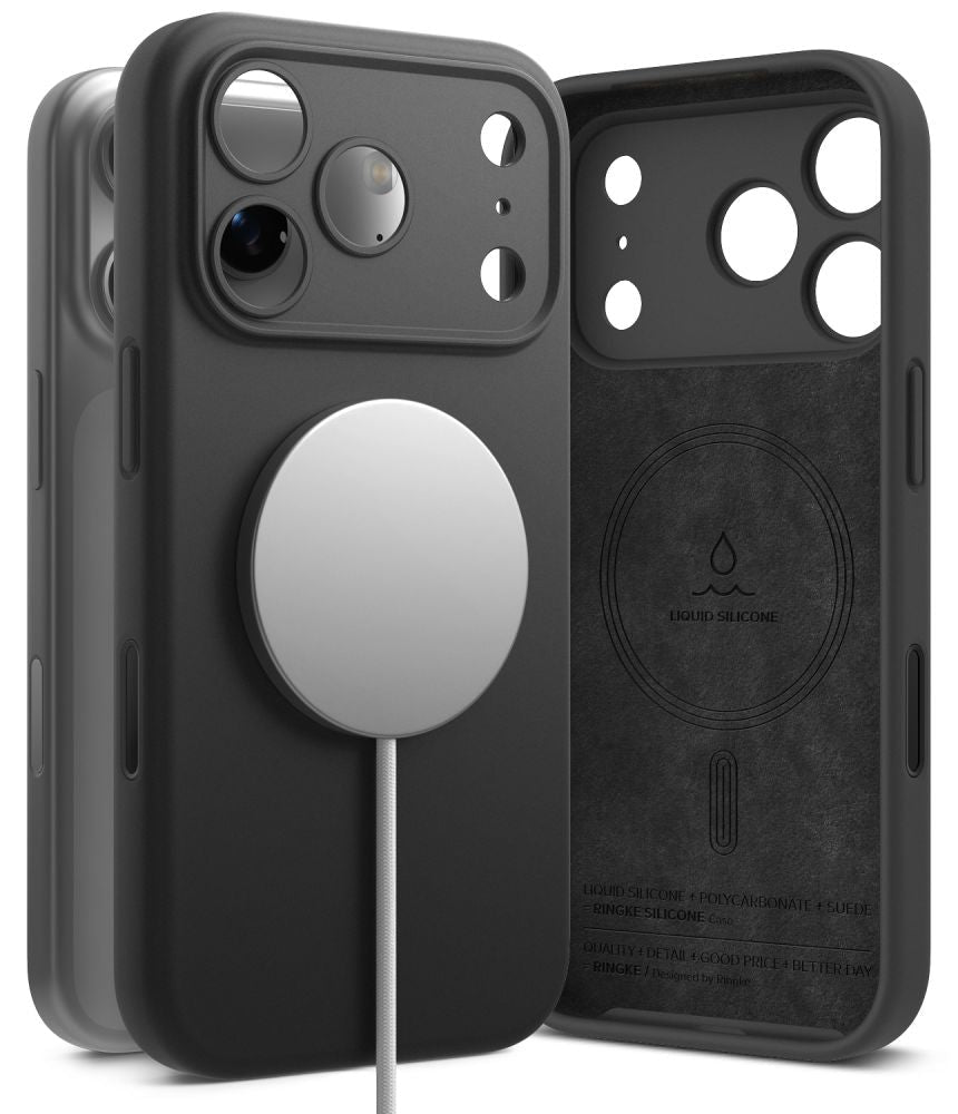 Ringke iPhone 18 Pro - Θήκη Σιλικόνης MagSafe - Silicone Magnetic - Black
