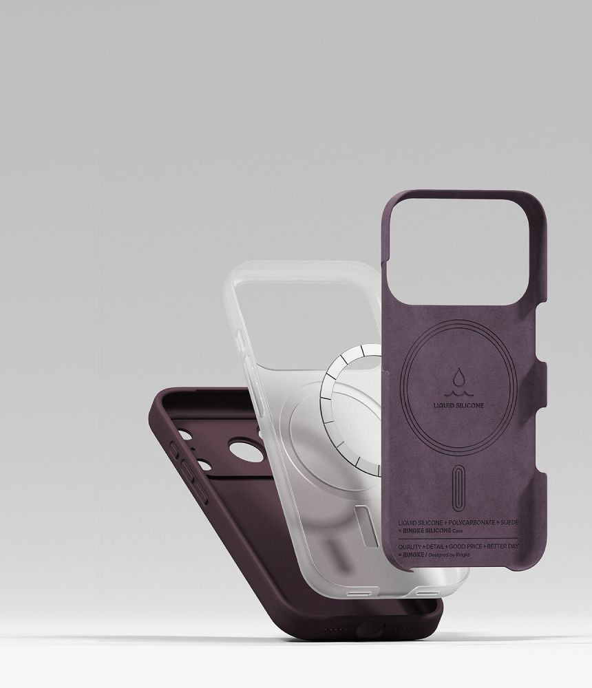 Ringke iPhone 18 Pro - Θήκη Σιλικόνης MagSafe - Silicone Magnetic - Burgundy
