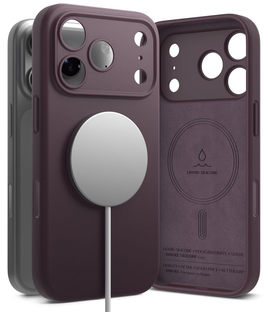 Ringke iPhone 18 Pro - Θήκη Σιλικόνης MagSafe - Silicone Magnetic - Burgundy
