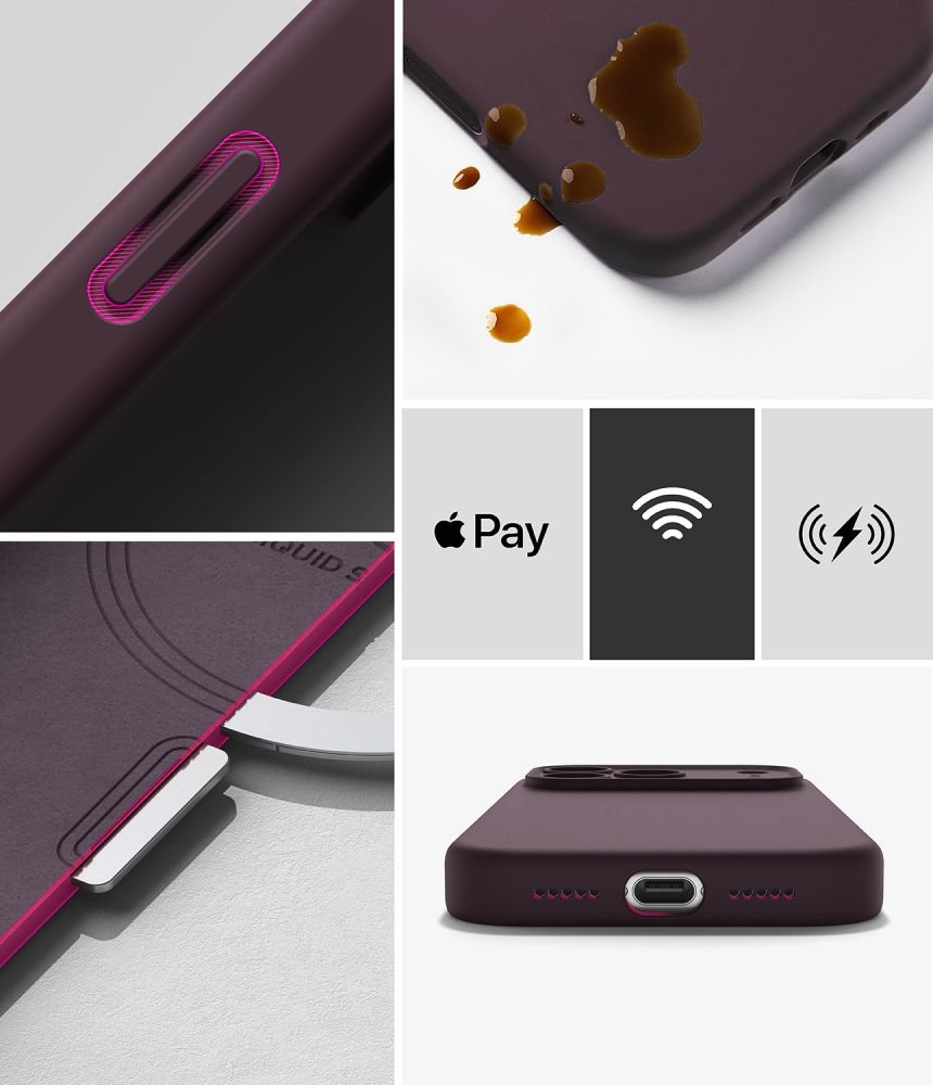 Ringke iPhone 18 Pro - Θήκη Σιλικόνης MagSafe - Silicone Magnetic - Burgundy