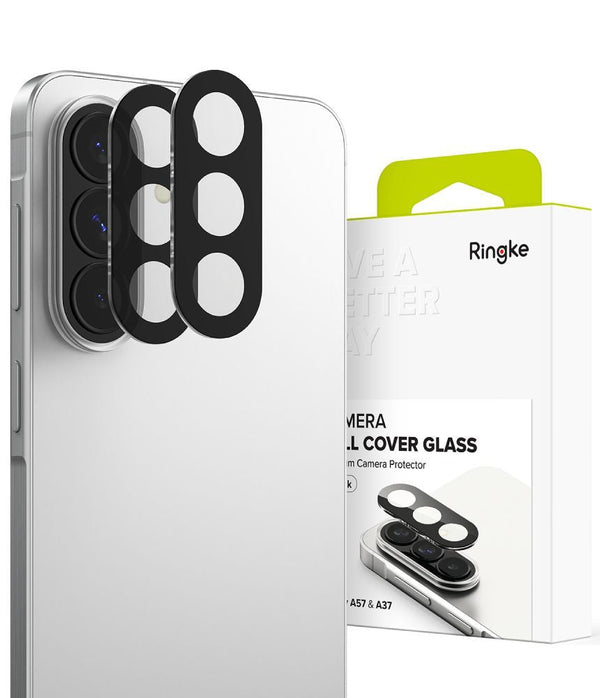 Ringke Samsung Galaxy A37 5G / A57 5G - Αντιχαρακτικό Γυαλί για την Κάμερα - Camera Full Cover - 2 Τεμάχια - Black