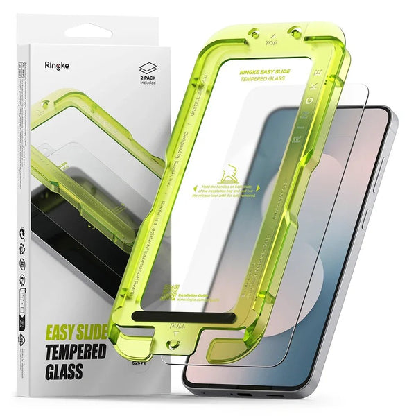 Ringke Samsung Galaxy S25 FE - Easy Slide - Case Friendly Αντιχαρακτικό Γυαλί Οθόνης - 2 Τεμάχια - Clear