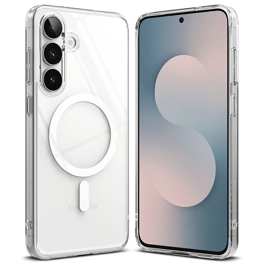 Ringke Samsung Galaxy S25 FE - Fusion Magnetic - Σκληρή Θήκη με Πλαίσιο Σιλικόνης και MagSafe - Clear - likebrands.gr