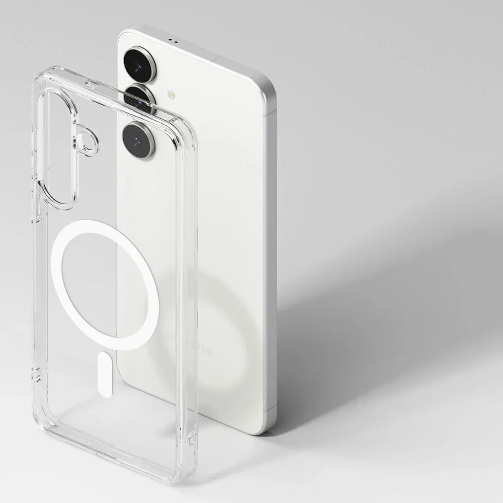 Ringke Samsung Galaxy S25 FE - Fusion Magnetic - Σκληρή Θήκη με Πλαίσιο Σιλικόνης και MagSafe - Clear - likebrands.gr