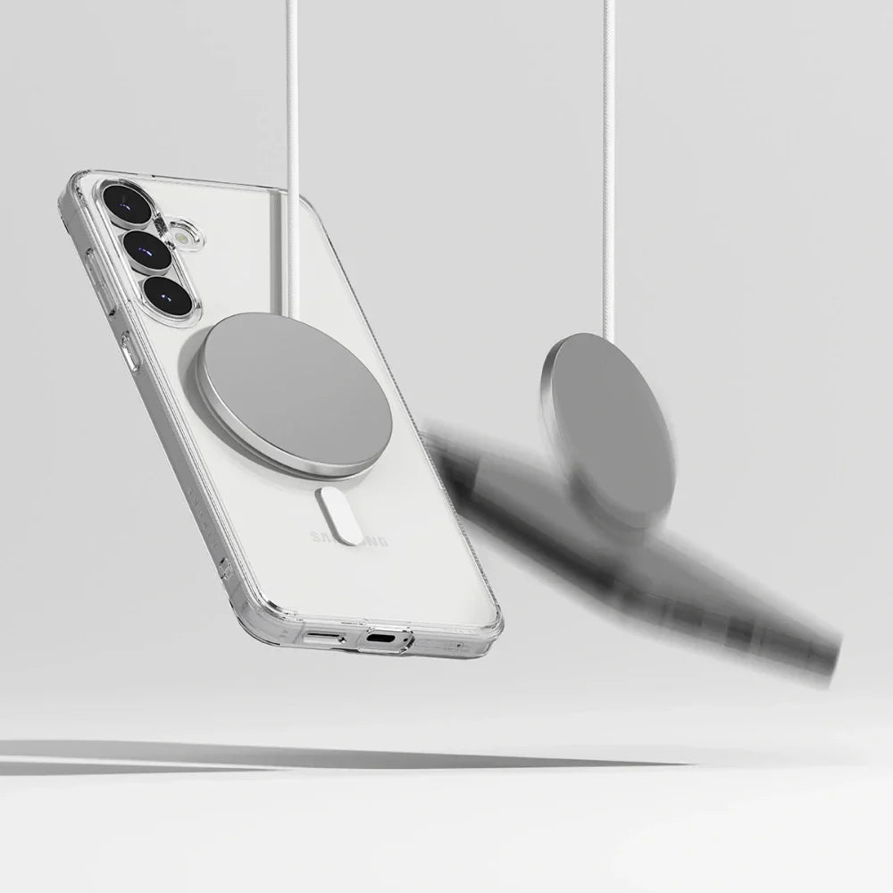 Ringke Samsung Galaxy S25 FE - Fusion Magnetic - Σκληρή Θήκη με Πλαίσιο Σιλικόνης και MagSafe - Clear - likebrands.gr