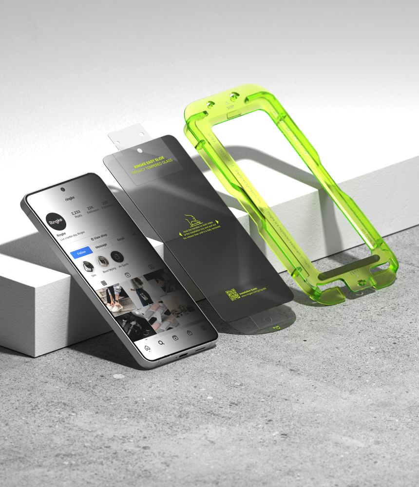 Ringke Samsung Galaxy S26 - Case Friendly Αντιχαρακτικό Γυαλί Οθόνης - Easy Slide - 2 Τεμάχια - Privacy