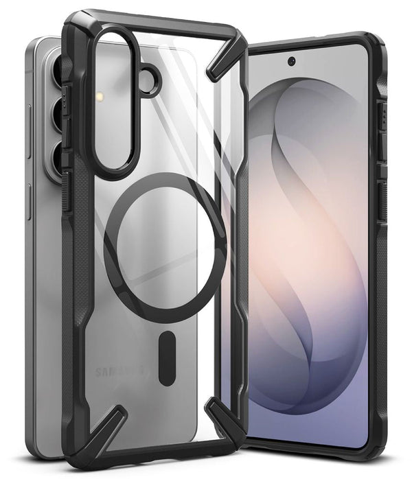 Ringke Samsung Galaxy S26 Plus - Σκληρή Θήκη με Πλαίσιο Σιλικόνης - Fusion X Magnetic MagSafe - Clear / Black