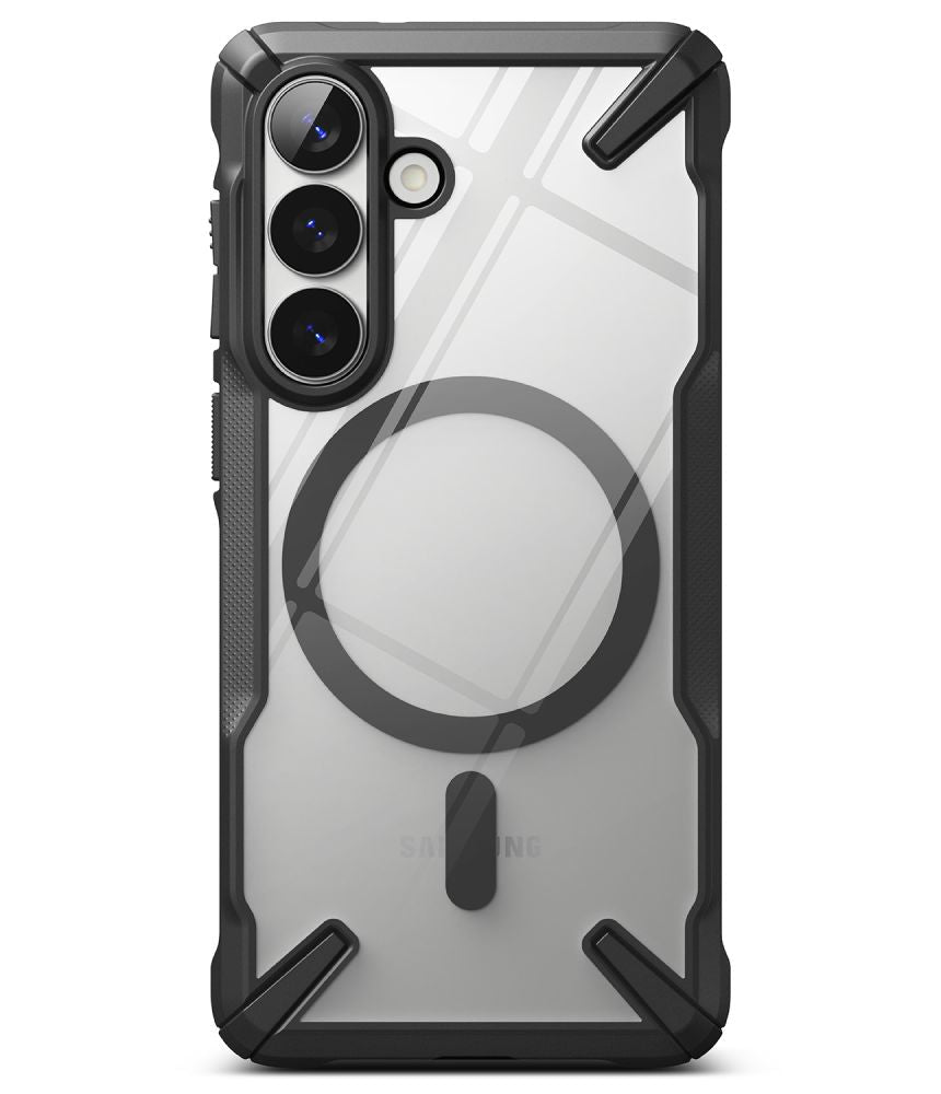 Ringke Samsung Galaxy S26 - Σκληρή Θήκη με Πλαίσιο Σιλικόνης - Fusion X Magnetic MagSafe - Clear / Black