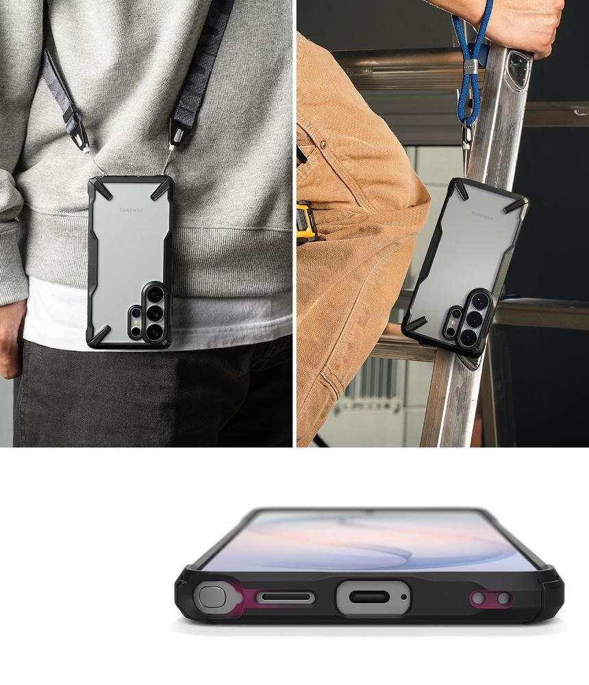 Ringke Samsung Galaxy S26 Ultra - Σκληρή Θήκη με Πλαίσιο Σιλικόνης - Fusion X - Διάφανη / Black