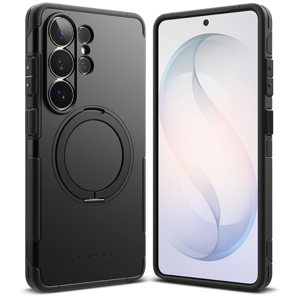 Ringke Samsung Galaxy S26 Ultra - Σκληρή Θήκη με Πλαίσιο Σιλικόνης και Σταντ - Alles MagSafe - Black