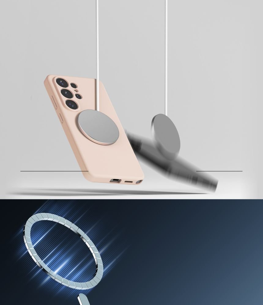 Ringke Samsung Galaxy S26 Ultra - Σκληρή Θήκη Σιλικόνης με MagSafe - Silicone Magnetic MagSafe - Pink Sand