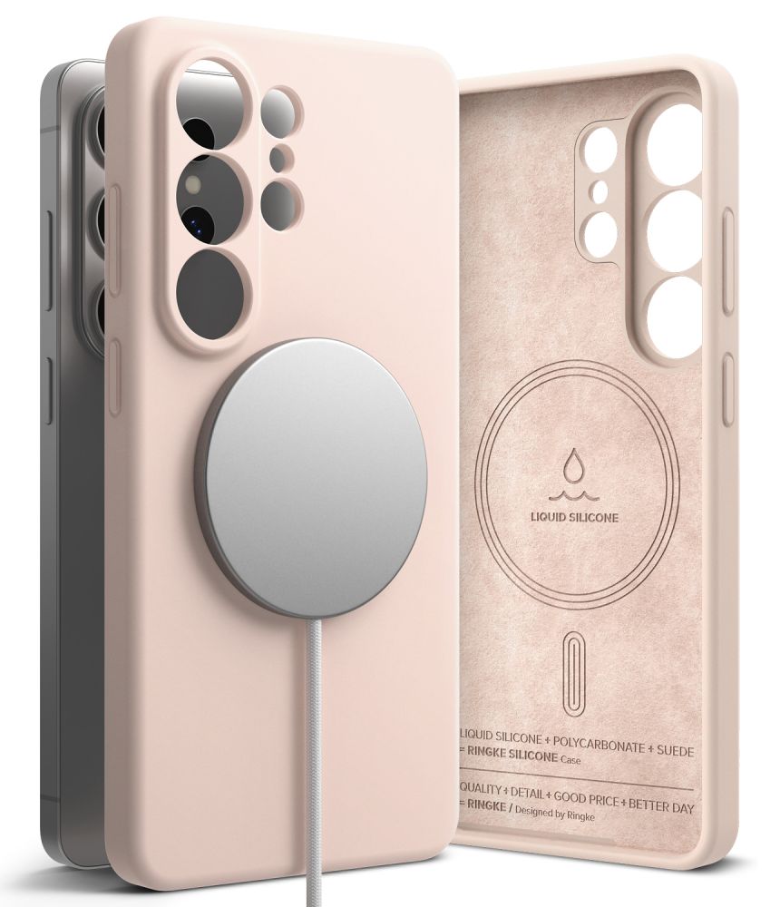 Ringke Samsung Galaxy S26 Ultra - Σκληρή Θήκη Σιλικόνης με MagSafe - Silicone Magnetic MagSafe - Pink Sand