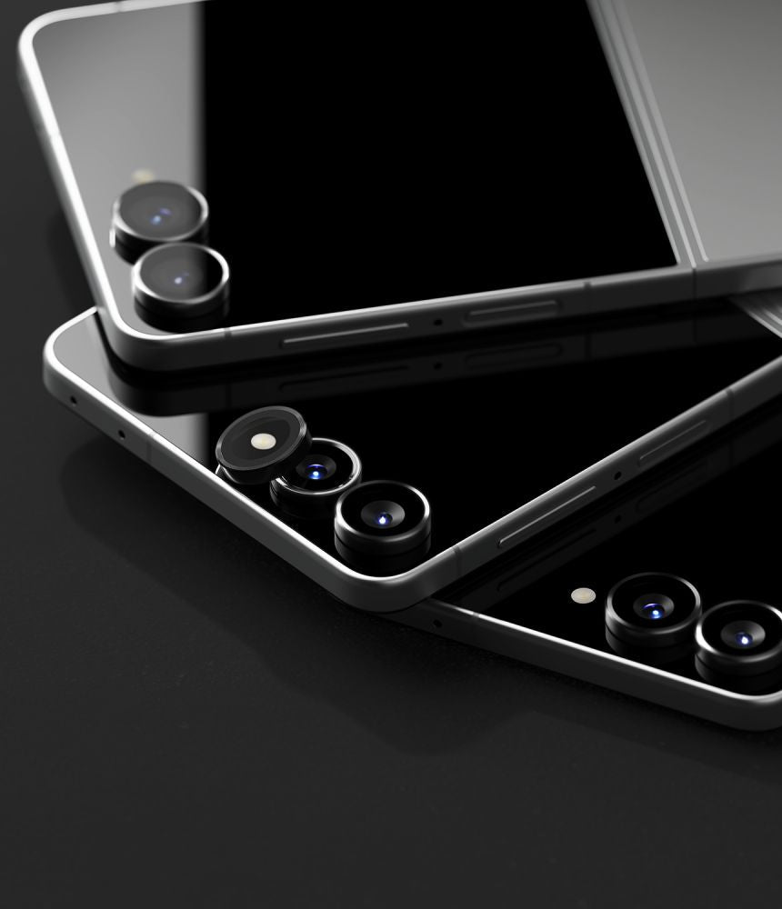 Ringke Samsung Galaxy Z Flip8 - Αντιχαρακτικό Γυαλί για την Κάμερα - Camera Frame - 2 Τεμάχια - Black