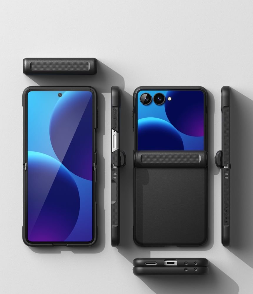 Ringke Samsung Galaxy Z Flip8 - Σκληρή Θήκη με Πλαίσιο Σιλικόνης και MagSafe - Onyx Flap Magnetic - Black