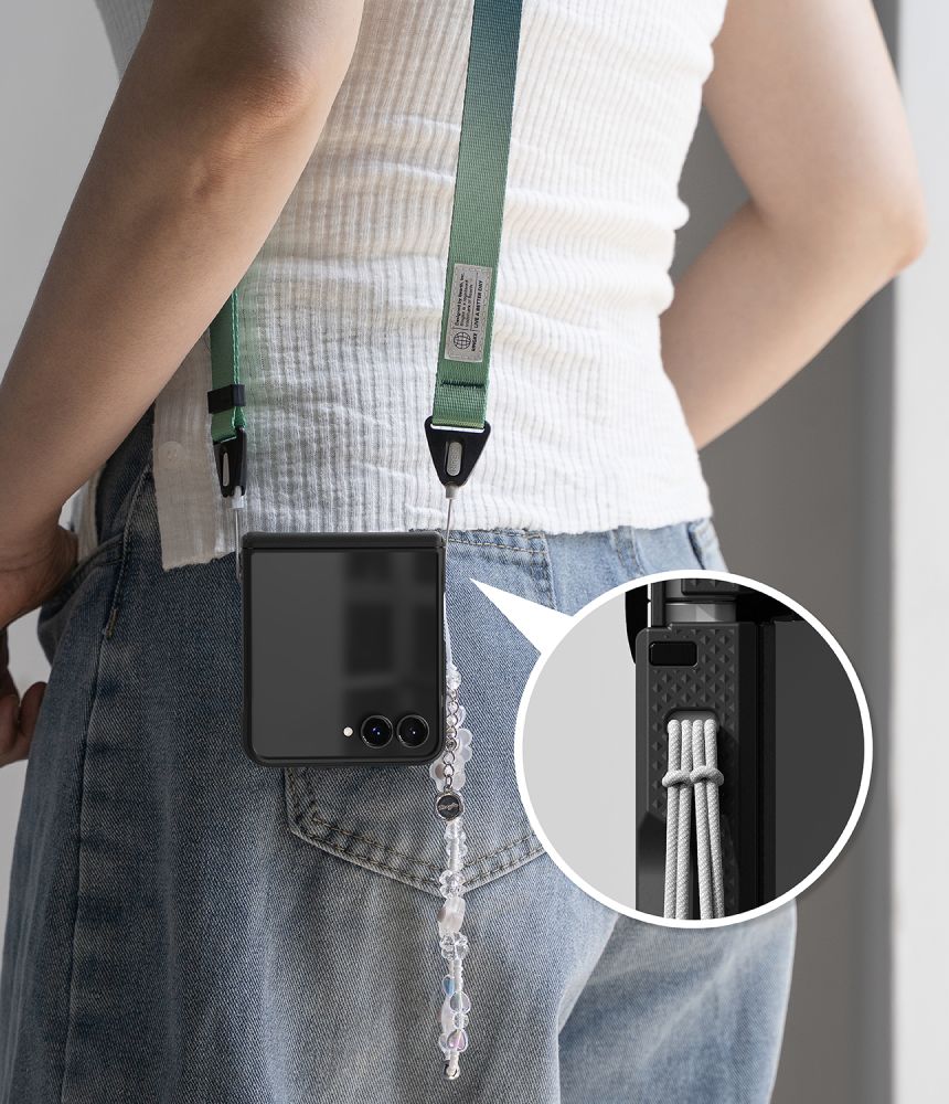 Ringke Samsung Galaxy Z Flip8 - Σκληρή Θήκη με Πλαίσιο Σιλικόνης και MagSafe - Onyx Flap Magnetic - Black