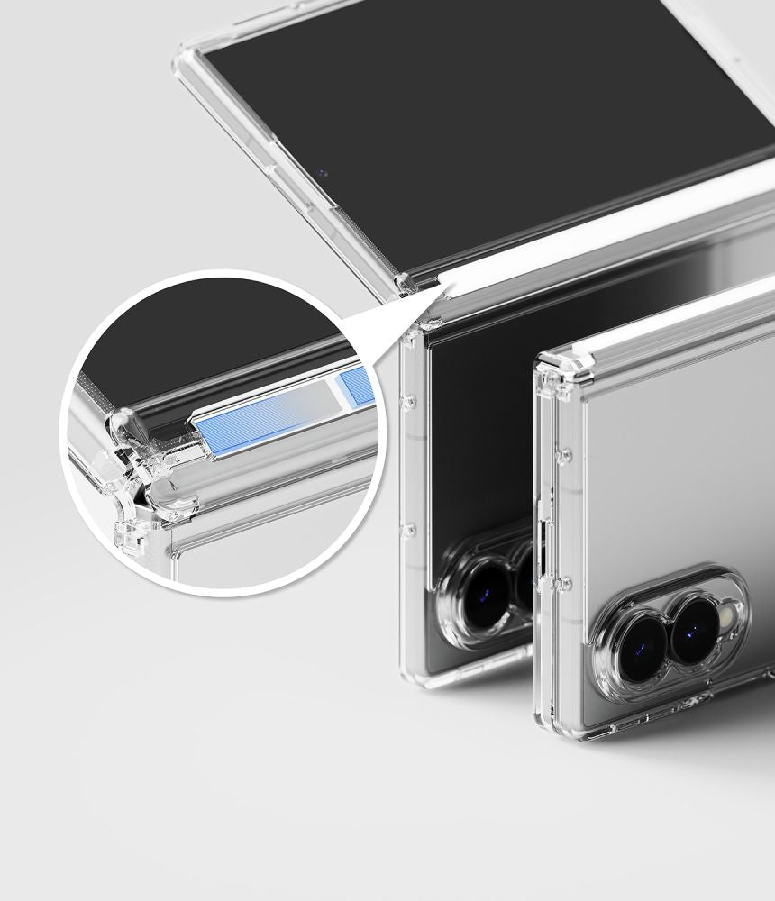 Ringke Samsung Galaxy Z Fold8 - Σκληρή Θήκη με Πλαίσιο Σιλικόνης - Fusion Flap - Clear