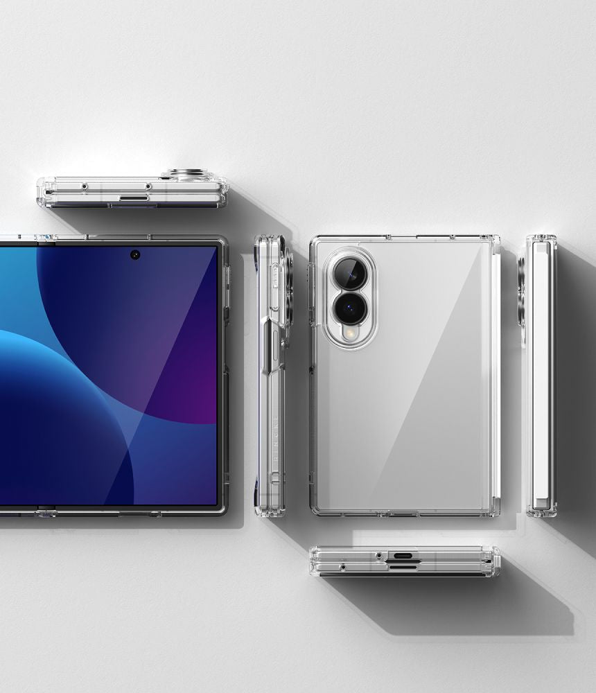 Ringke Samsung Galaxy Z Fold8 - Σκληρή Θήκη με Πλαίσιο Σιλικόνης - Fusion Flap - Clear