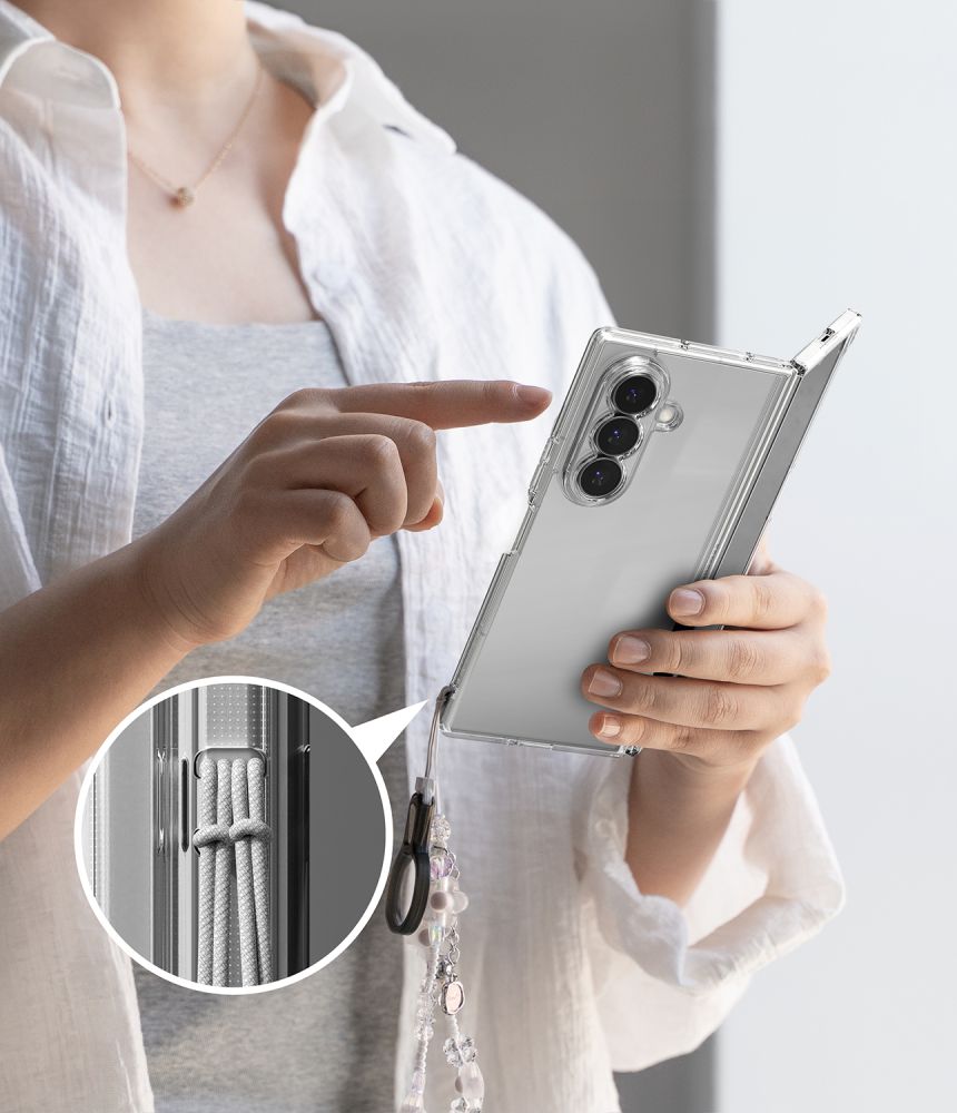 Ringke Samsung Galaxy Z Fold8 Ultra - Σκληρή Θήκη με Πλαίσιο Σιλικόνης - Fusion - Clear