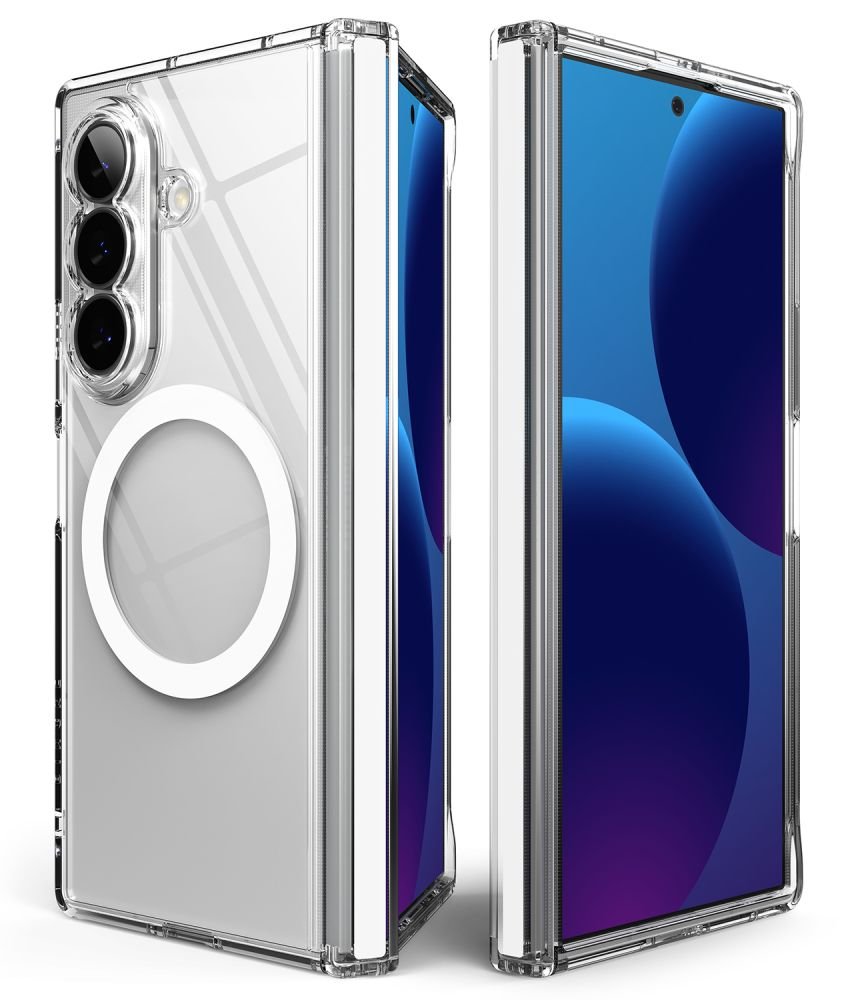 Ringke Samsung Galaxy Z Fold8 Ultra - Σκληρή Θήκη με Πλαίσιο Σιλικόνης και MagSafe - Fusion Flap Magnetic - Clear