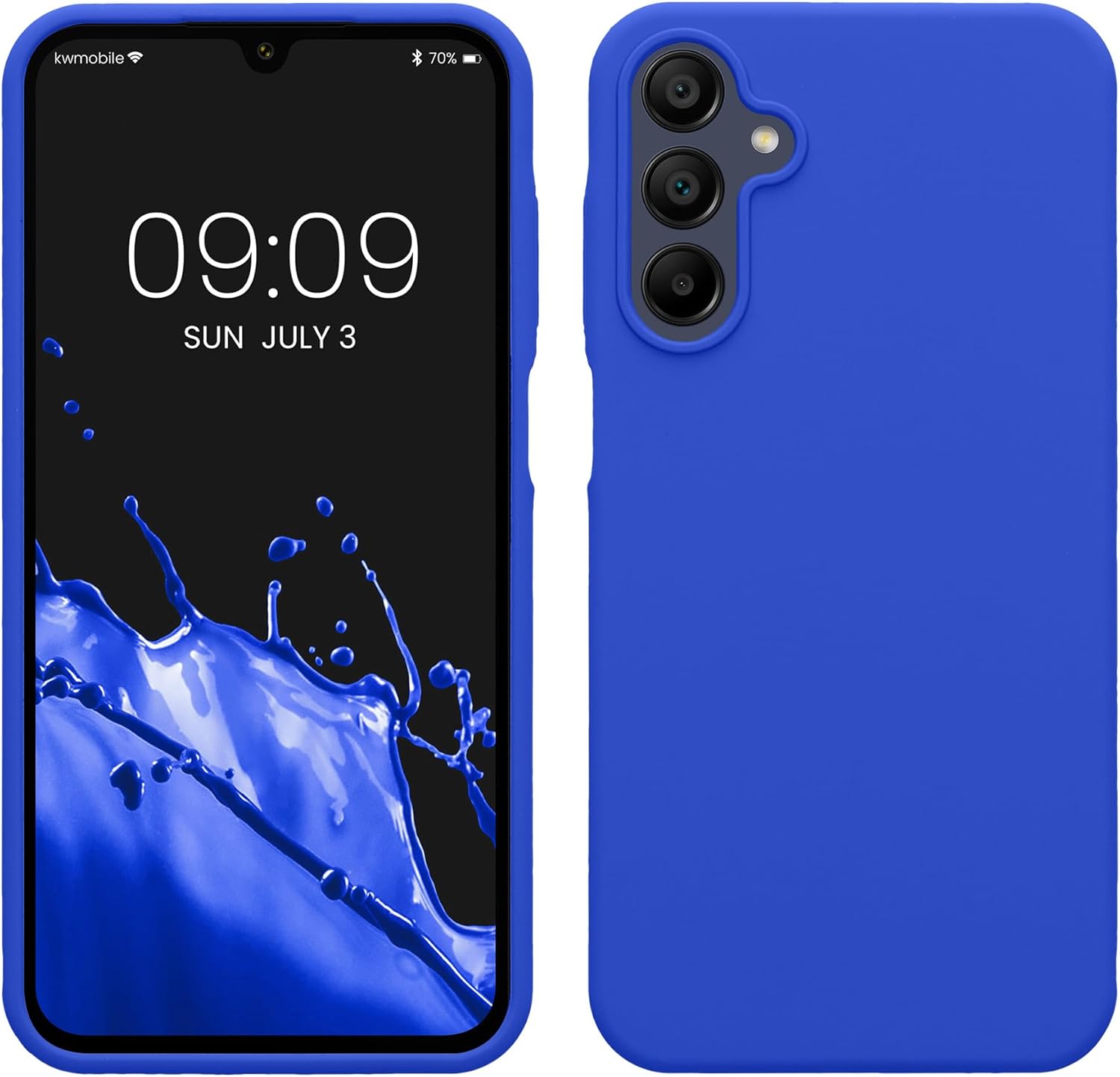 KW Samsung Galaxy A15 4G / A15 5G Θήκη Σιλικόνης Rubberized TPU - Baltic Blue